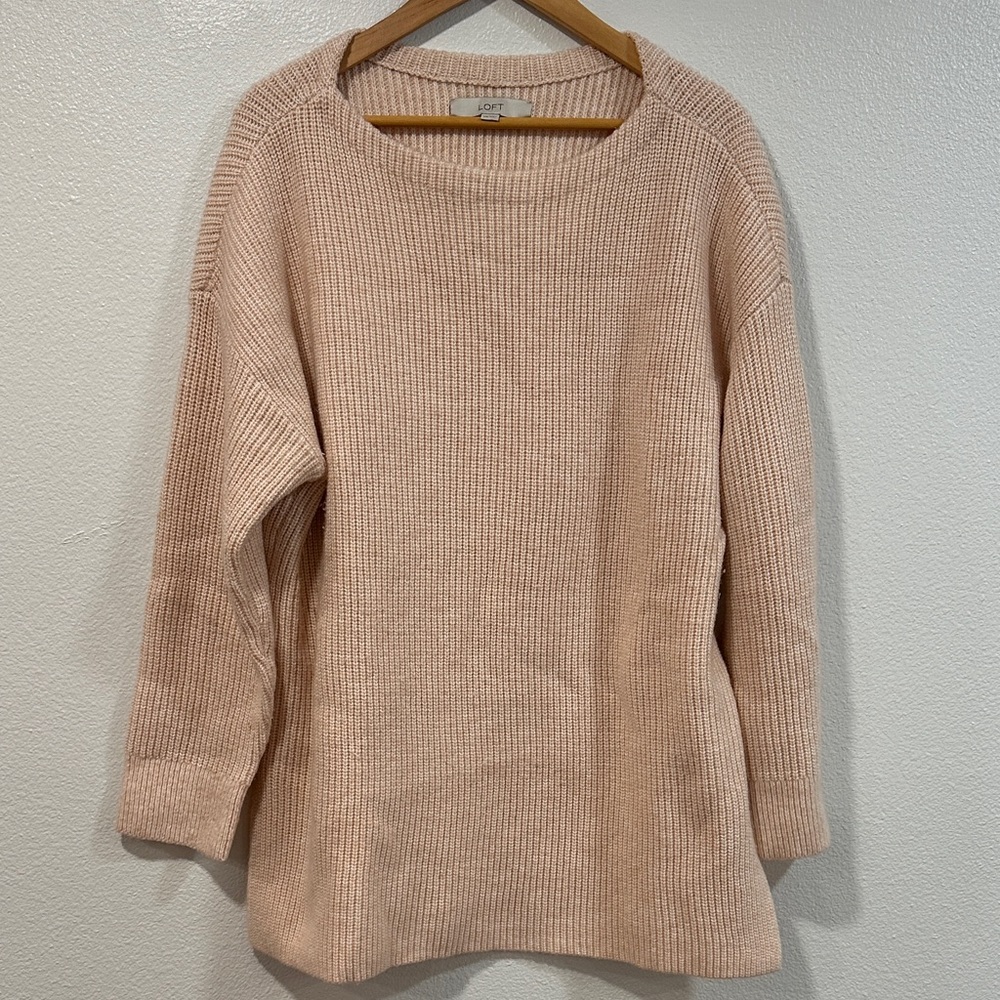 LOFT Light Pink Tunic Sweater